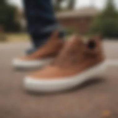 Vans UltraRange Brown showcasing its design aesthetics