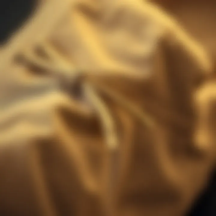 Close-up of skinny khaki texture and material