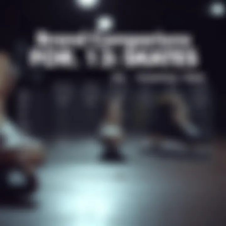 Comparison chart of various skate brands for size 13