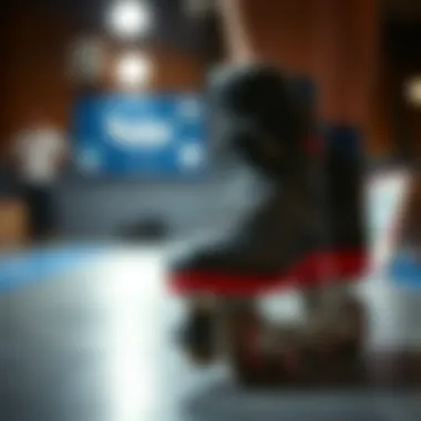 Illustration of proper fitting techniques for larger skates