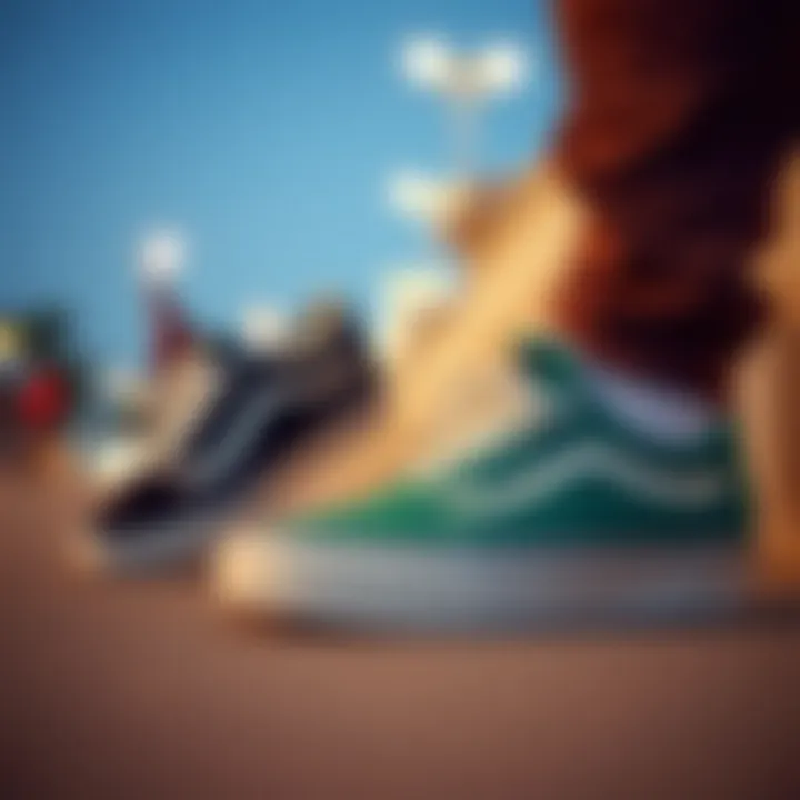 Vans Classic shoes paired with contemporary streetwear