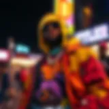 Colorful streetwear showcasing Tyler the Creator's signature style