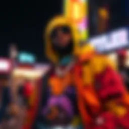 Colorful streetwear showcasing Tyler the Creator's signature style