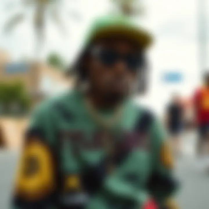 Creative design elements from Tyler the Creator's merchandise