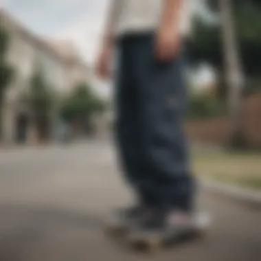 The Influence of Vans Drawstring Pants in Skate Culture Group of skateboarders showcasing their attire