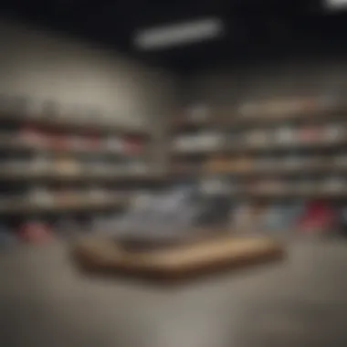 A collection of various Vans models with thick soles displayed artistically