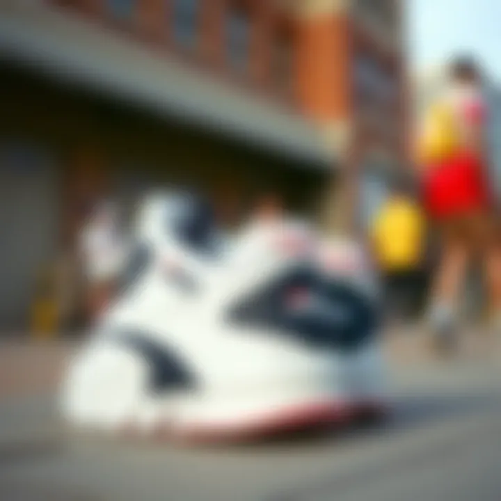 Fila Disruptor II displayed in a streetwear setting