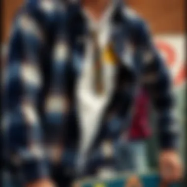 Historical context of flannel shirts in skateboarding