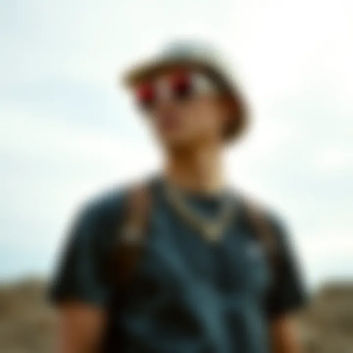 Fashionable apparel featuring gator skin accents