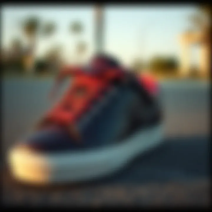 High-performance skate shoes made with gator skin material