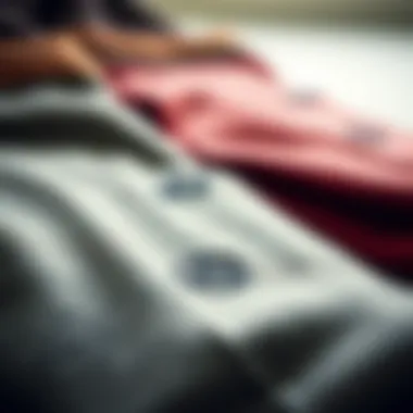 Fabric Textures of Head Sweatpants A close-up of head sweatpants showcasing unique fabric textures