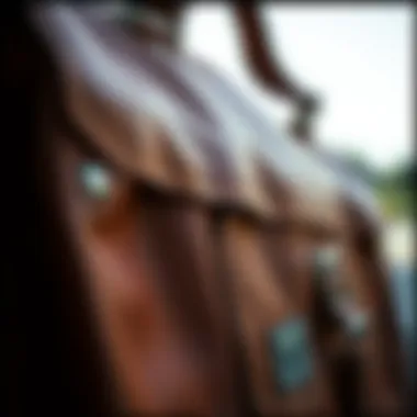 Close-up of high-quality leather craftsmanship