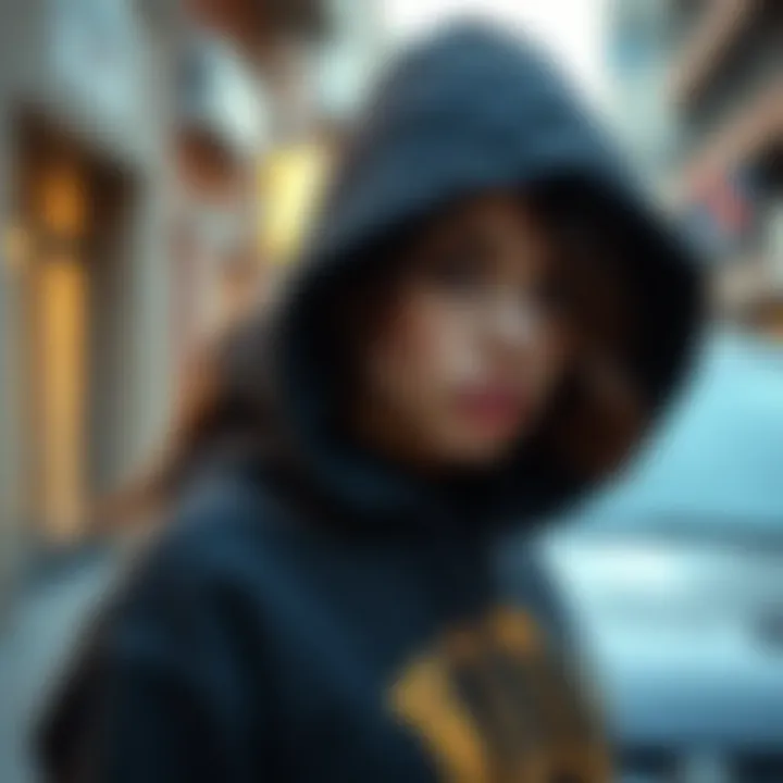 Urban Chic: The Hoodie Revolution Stylish hoodie sweater in urban setting