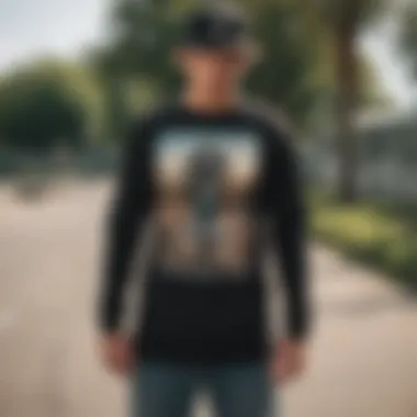 Trendsetting Long Sleeve Tees in Skate Culture Trendy graphic tees reflecting personal expression