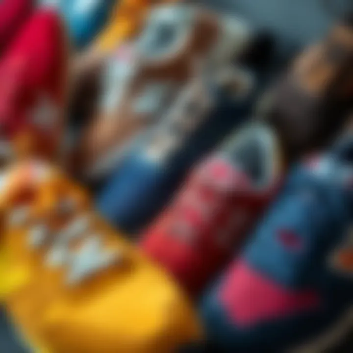 Variety of New Balance lifestyle shoes showcasing colors and styles