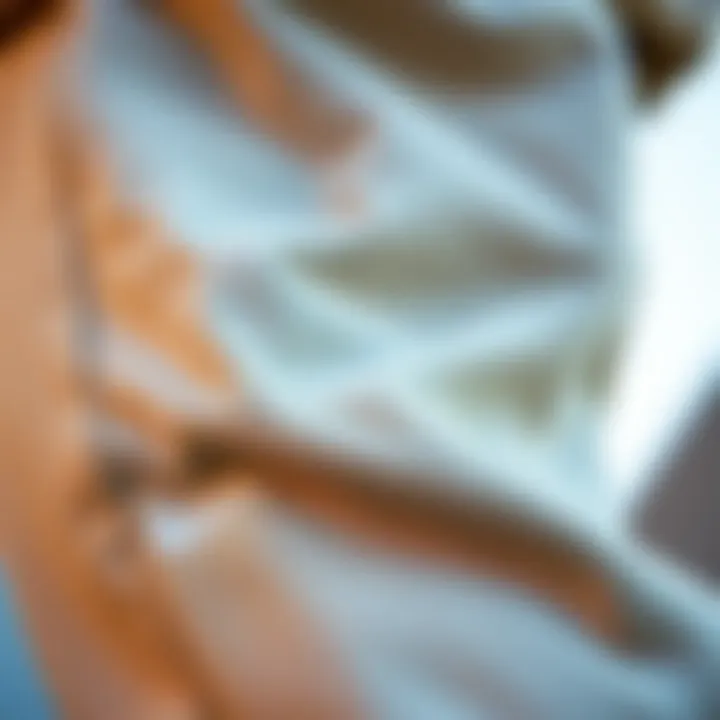 Close-up of fabric texture of Nike sweatpants