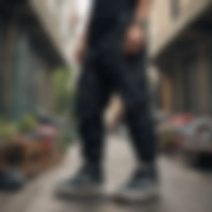 Stylish arrangement of Nike SB Cargo Pants with accessories