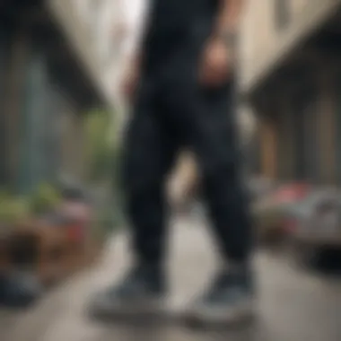 Stylish Arrangement of Nike SB Cargo Pants and Accessories Stylish arrangement of Nike SB Cargo Pants with accessories