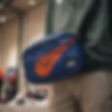 Nike Sportswear Hip Pack as a Fashion Statement Fashionable display of the Nike Sportswear Hip Pack in a streetwear context.