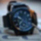Close-up view of Nixon Platform Watch showcasing its unique design elements