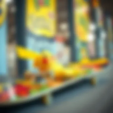 Vibrant Pikachu Skate Deck A vibrant Pokémon-themed skate deck showcasing Pikachu with colorful graphics