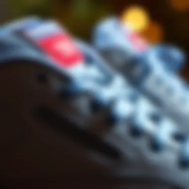 Close-up of the innovative materials used in the Reebok Club 70