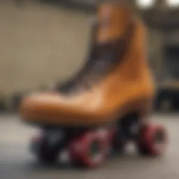 Riedell custom skates showcasing intricate designs and craftsmanship