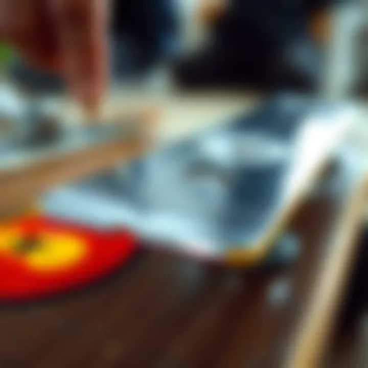 Examining the Sharpness of Skate Blades A properly sharpened skate blade showing fine edge