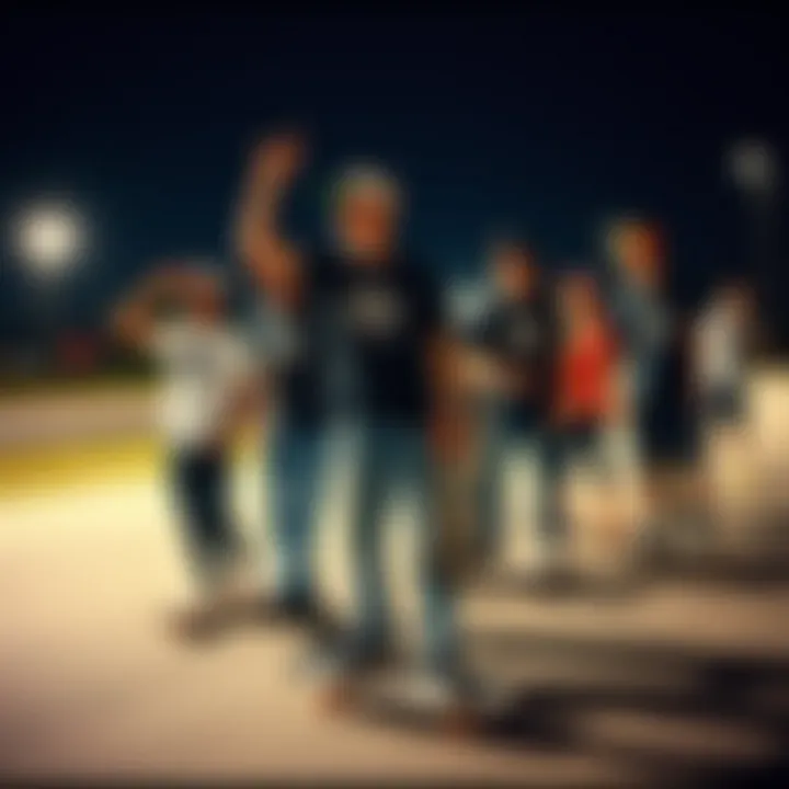 Group of skateboarders representing community spirit