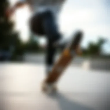 Skateboarder in Action with Chuck Taylors A skateboarder performing tricks wearing Chuck Taylors