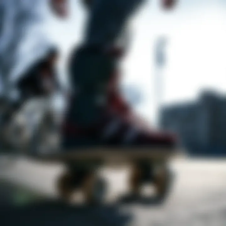 Performance Enhanced by Custom Hyperlite Skates Skateboarder showcasing performance with custom skates