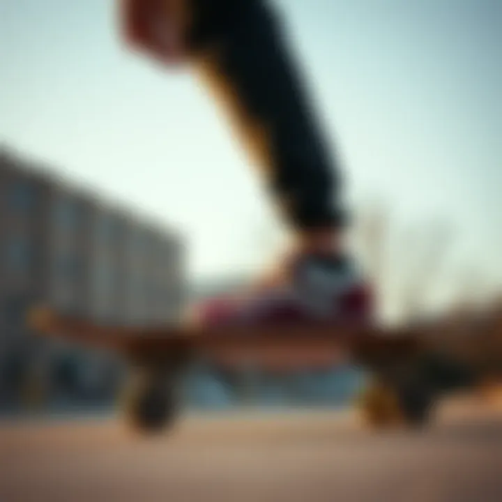 Skateboarder Wearing Vans Size 14 Footwear Skateboarder showcasing Vans size 14 footwear