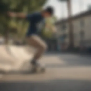 A skateboarder performing tricks while wearing Chuck All Stars