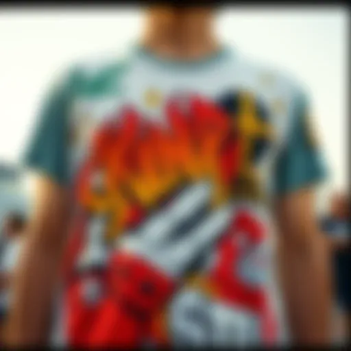 A vibrant collection of sketchy tank t-shirts showcasing unique designs