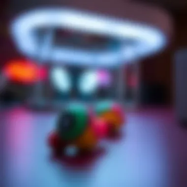 Showcasing Skullcandy earbuds with vibrant design