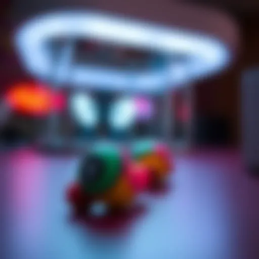 Showcasing Skullcandy earbuds with vibrant design