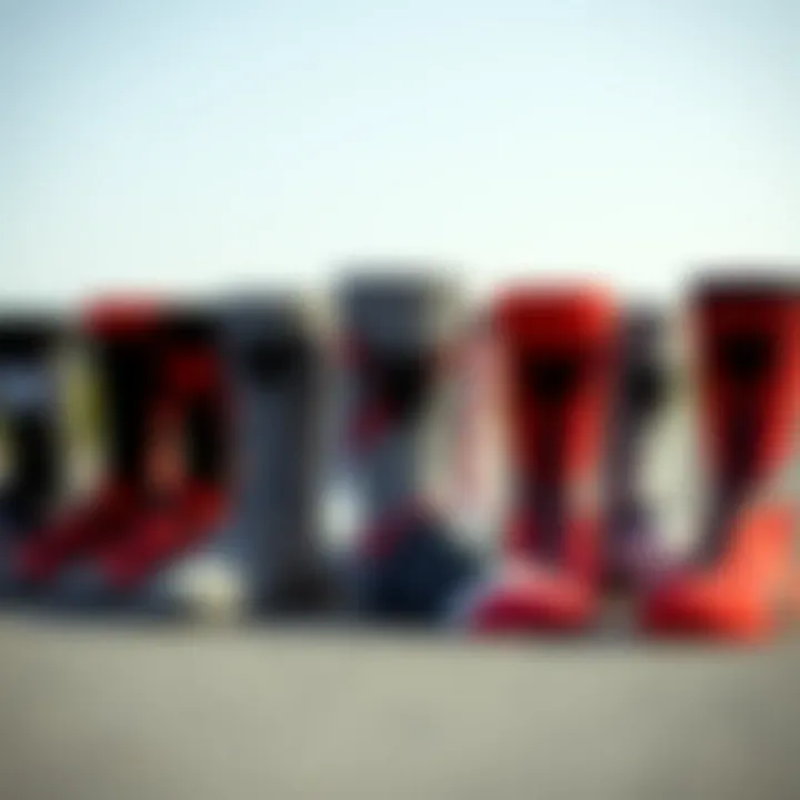 Diverse Collection of Spider Sock Designs Collection of various spider sock designs