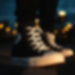 Classic silhouette of black Converse Chuck Taylor All Star Hi