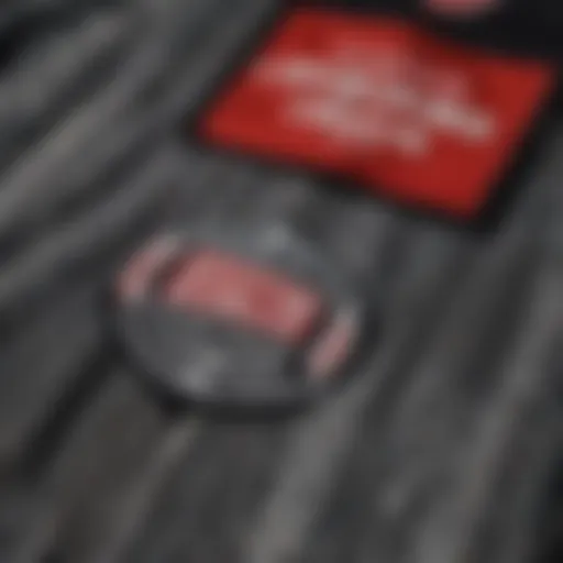 A close-up view of the fabric and design details of a Members Only jacket