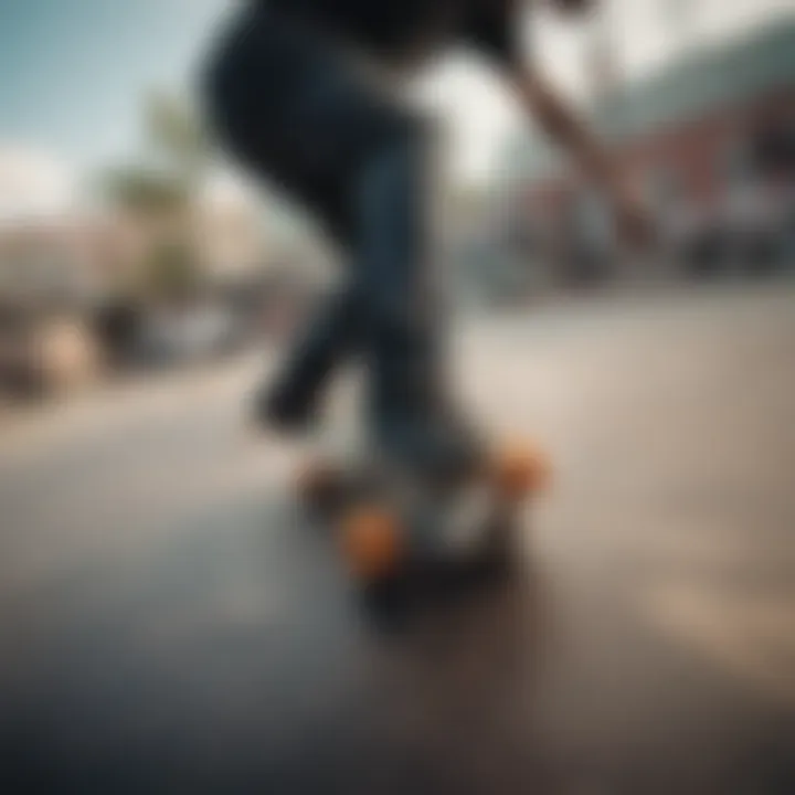 Iconic skate photography composition highlighting motion