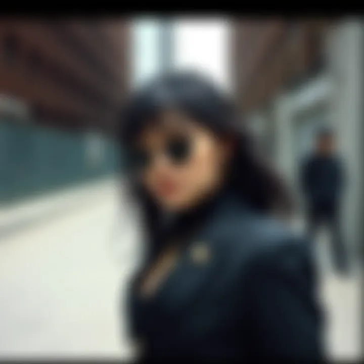 Fashion-forward individuals showcasing black blazers in urban setting