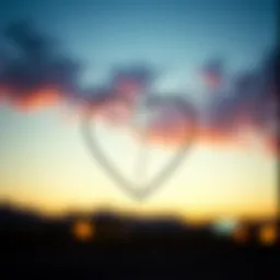 Artistic representation of the broken heart logo in a fashion context