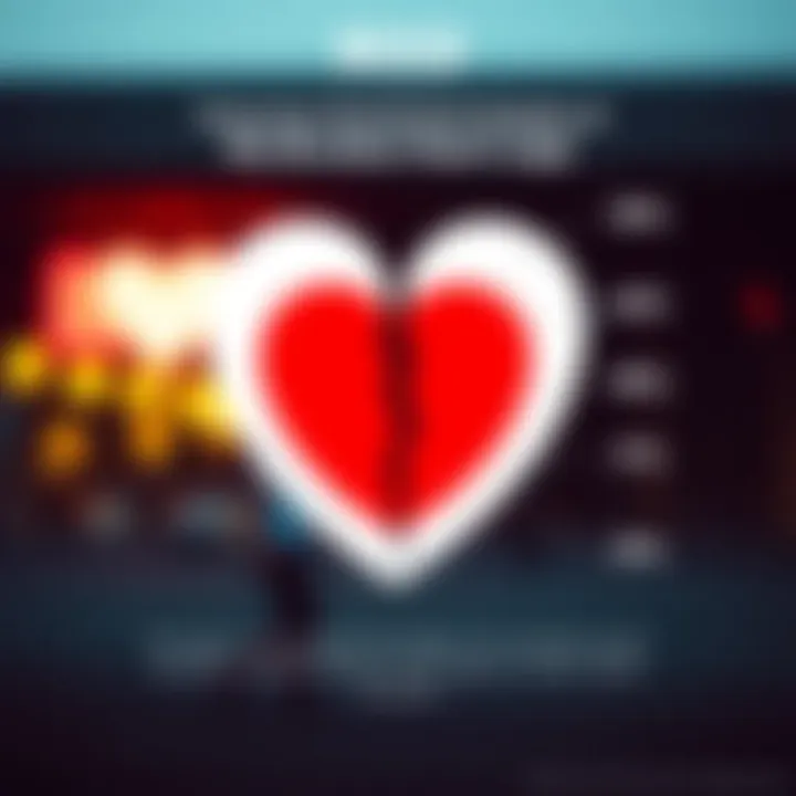 Infographic illustrating consumer sentiment towards the broken heart logo