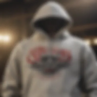 Close-up of the Coors hoodie design showcasing its unique graphic elements