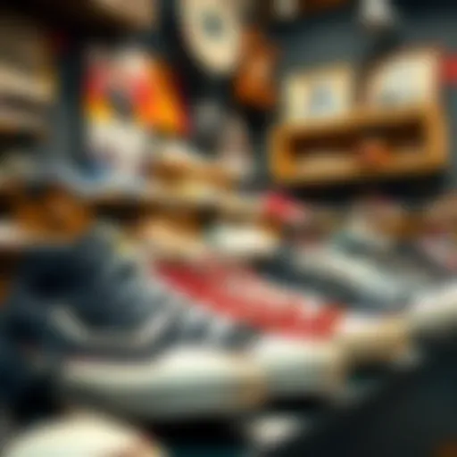 Historically significant Chuck Taylor shoes displayed in a vintage setting