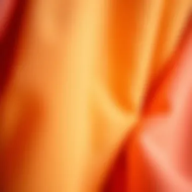 Close-up of soft fabrics in bright hues