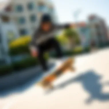 Agility in High Temperatures Skater showcasing agility and precision amidst rising temperatures