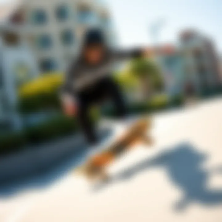 Agility in High Temperatures Skater showcasing agility and precision amidst rising temperatures