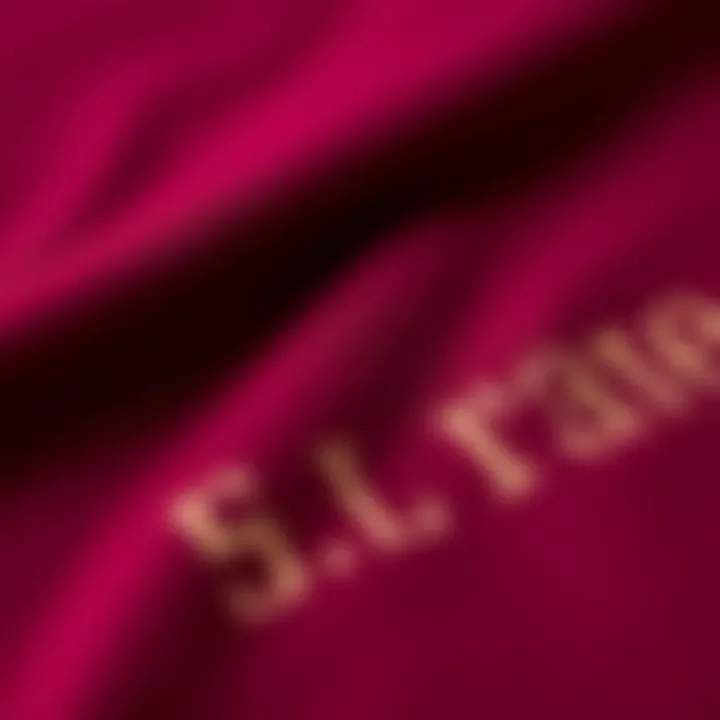 Fabric Detail of Maroon Crewneck Close-up of the maroon crewneck's fabric texture, emphasizing quality and comfort