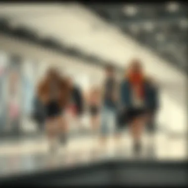 An abstract display of interconnected fashion trends